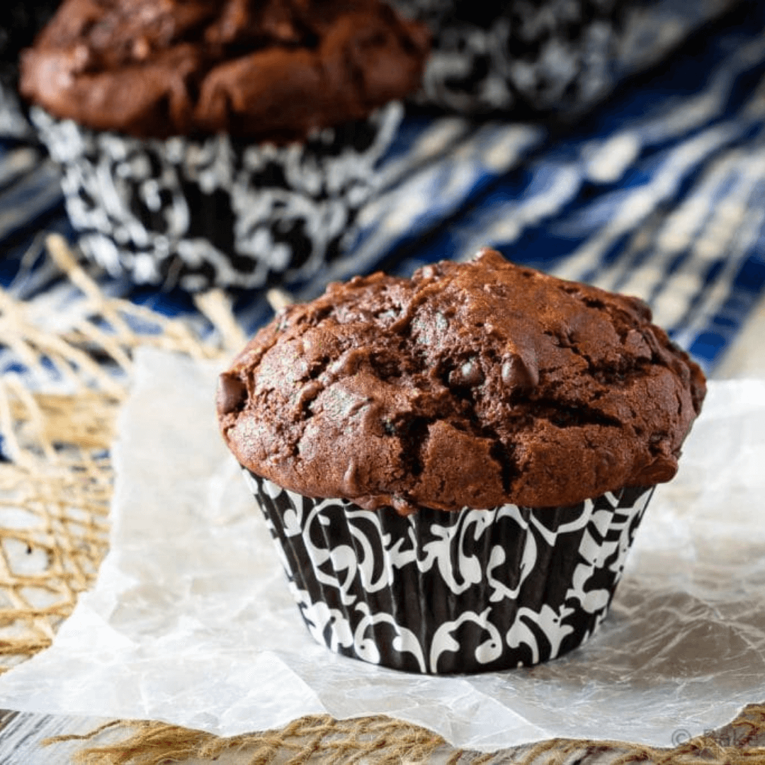 Chocolate Zucchini Muffins